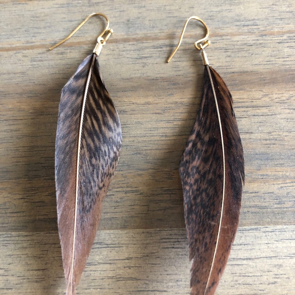 Feather earrings